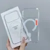 Funda Magnética de Acrílico para iPhone17 Funda Magnética Transparente para Teléfono Apple Funda Magnética para Galaxys26