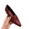Colección Otoño 2026: Elegantes Zapatos Planos Retro de Punta Fina para Mujer, Zapatos de Trabajo de Moda y Simples para el Día a Día, Zapatos de Tacón Grueso de Piel