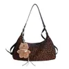 Bolso Bandolera Retro Casual de Gama Alta Tipo Bollo para Mujer 2025 Invierno Nuevo de Moda Empalmado Exquisito Bolso de Hombro Único Cruzado