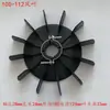 Aspas de Ventilador de Motor Reforzadas con Abrazadera, Aspas de Ventilador de Plástico, Aspas de Ventilador de Motor Eléctrico, Accesorios de Motor de Súper Potencia