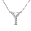 Colar Pingente de 26 Letras da Moda com Elementos de Cristal Swarovski, Acessório de Luxo Leve, Corrente para Clavícula para Mulheres