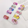 Clip de Pico de Pato para Bebida de Té con Leche Lindo Corazón de Chica ins Clip Lateral Dulce Clip para Flequillo Accesorios para el Cabello de Dibujos Animados Primavera y Verano