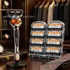 Navaja de afeitar manual al por mayor transfronteriza con 5 cuchillas, maquinilla de afeitar para hombre, soporte manual de cinco capas de cuchillas de estilo antiguo