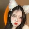Diadema con orejas de gato de peluche de fábrica, diadema de anime para cosplay, diadema con orejas de zorro y campana, accesorio para el pelo de alto rendimiento