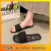 Moda Casual de Mujer Verano Nuevo Estilo 2025 Pantuflas sin Cordones para el Hogar Interior Pantuflas sin Cordones de Suela Plana Venta al por Mayor