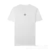 Camiseta Casual para Hombre y Mujer 2024 Cross-Border Stone Compass Cuello Redondo Manga Corta Estampado de Logo Grande Ius Trend