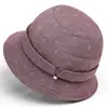 Sombrero de pescador para mujeres de mediana edad y mayores, sombrero para mamá de 60 años, sombrero de tela elegante de primavera para personas mayores, sombrero de pescador con protección solar para señoras mayores