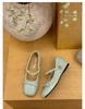 Zapatos Versátiles de Hebilla Oculta y Tacón Bajo para Primavera y Otoño con Lazo 2025 Zapatos Franceses Mary Jane de Boca Baja Rebaja de Liquidación