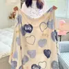 Manta de terciopelo de leche toalla manta manta pequeña siesta oficina funda de sofá manta chal aire acondicionado edredón individual engrosado