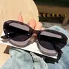 2337 Primavera Temprana Nuevo Estilo Transfronterizo Unisex Modernos Geniales Gafas de Sol Gafas de Sol al por Mayor Marco de Té Transparente Lente Negro Gris Gafas de Sol