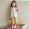 Conjunto para Meninas 2026 Nova Coleção de Verão: Conjunto de Duas Peças com Top Regata de Bolinhas Doces e Calça Wide Leg para Bebês Meninas