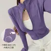 Transpirable Ajustado Secado Rápido Manga Larga para Mujer Delgado con Forro Polar Adelgazante para Correr Fitness Top Exterior Sensación de Alta Gama Ropa Deportiva para Yoga