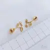 Colgante de Rosa Estéreo Relleno de Oro de 14K que Conserva el Color Pendientes DIY Ganchos para Pendientes Colgantes de Pendientes Materiales para Joyería con Hilo Accesorios