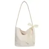 Bolsa de Lona Floral Fofa 2025 Nova Versátil Grande Capacidade Ombro Único Casual Roupas de Trabalho Bolsa Tote Bolsa Tote