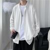 Camisa Muy de Hada para Hombre de Manga Larga ins Moda Rudo Guapo Otoño Color Sólido Camiseta Interior Estilo Coreano Caída Holgada Top T