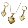 Conjunto de Joias Colar Novo Coração de Pêssego Europeu e Americano Conjunto de Joias Conjunto de Colar Amor Colar Brincos Conjunto de Duas Peças