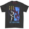 Camiseta Acuarelada Use Your Illusion Camiseta Guns N' Roses Flor de Pistola