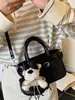 Bolso Cruzado de Hombro Único de Color Sólido Elegante Estilo Verano 2026 para Mujer, Bolso de Moda de Alto Valor, Bolso de Mano Simple Casual