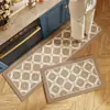 Tapete de Piso de Cozinha Lama de Diatomáceas Absorvente de Água e Óleo Tapete para Pés Secagem Rápida e Resistente a Manchas Tapete Retro Antiderrapante Tapete de Borracha Cortável