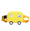 Bolsa de Pecho de Coche Linda de Dibujos Animados para Niños y Niñas Moda Lona Color de Contraste Elegante Bolso Cruzado para Bebé Nueva Bolsa para Niños