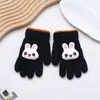 Guantes de Invierno Cálidos para Niños y Niñas, Guantes de Felpa de Cinco Dedos para Niños Pequeños, Guantes de Esquí de Punto para Niños