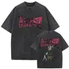 Camiseta Estampada Gráfica de Capa de Álbum da Banda de Rock Alice in Chains Vintage Lavado para Homens e Mulheres Estilo Gótico