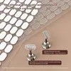 Forma para Uñas Especial Cinta de Doble Cara Sin Rastro Transparente Ultra Delgada Súper Pegajosa Cuadrícula Ovalada Usable Uña de Práctica Herramientas para Uñas