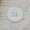 Botones de Resina para Pan, Botones de Camisa de Cuatro Agujeros, Botones de Pan Negros y Blancos de Cuatro Agujeros con Borde Delgado de Ala Ancha, Botones para Abrigo de Traje