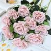75cm rosa de montaña nevada individual camino de boda plomo hogar sala de estar arreglo floral sentir Europeo Simulación rosa individual