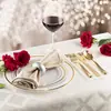 Faca, Garfo e Colher de Plástico Estilo Ocidental Banhados a Ouro Rose e Prata para Bolo de Banquete de Casamento, Garfo de Plástico, Talheres, Sobremesa