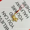 Año del Caballo Oro Puro 999 Mini Caballo de Dibujos Animados Atrae Fortuna Llavero Caballo del Zodiaco Cadena para Teléfono Colgante de Bolsa Venta al por Mayor
