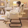 Silla de computadora, silla para oficina en casa, silla tipo sofá perezoso, silla de dormitorio, silla de oficina cómoda, silla ergonómica para periodos largos de estar sentado, silla de dormitorio, silla de escritorio