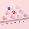 Cuentas de Cristal de 7mm Cubo Iridiscente Degradado Cuentas Pequeñas Cuentas Sueltas Hechas a Mano DIY Pulsera de Cuentas Accesorios de Joyería Materiales Venta al por Mayor
