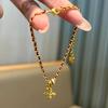 Nova Pulseira de Corda Vermelha Vajra Tecida à Mão Moderna e Exquisita para o Ano da Serpente, Outono e Inverno Luxo Leve e Mais Fácil de Combinar Pulseira do Ano da Serpente