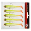 Venta al por mayor de fábrica capa de natación completa Señuelo Luya 9cm12.5g anzuelo simple cola en T pez plomado cebo blando anti-colgante fondo cebo artificial