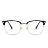 Armazones Ópticos Metálicos Nuevos para Cejas de Hombres Transfronterizos Se Pueden Equipar con Lentes para Miopía y Presbicia Armazones de Gafas Retro Elegantes Fabricantes Venta al por Mayor