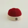 Gorra de Melón con Logo de Letra Fresco de Moda para Niños Venta al por Mayor Sombrero de Propietario Estilo Chino Otoño Gorra de Pana Cálida Hip-Hop para Niños