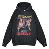 HIPHOP XXXTentacion Estampado de Figura Estilo Americano Retro Sudadera con Capucha Suéter de Rap
