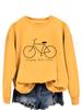 Comercio exterior transfronterizo de Amazon disfruta del paseo suéter de cuello redondo nuevo para mujer en stock talla grande venta al por mayor