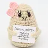 Artículos Populares Transfronterizos: Patatas de Hilo, Patatas Tejidas a Crochet Hechas a Mano, Paquetes de Expresiones Divertidas de Energía Positiva, Patatas Tejidas