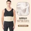 Chaleco cálido sin costuras con parche de otoño e invierno para hombre, chaqueta de camisa sin mangas con lijado de terciopelo de doble cara alemán para hombre, generación al por mayor