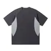 Camiseta de Manga Corta para Hombre Estilo Montaña de Verano, Ligeramente Holgada, Cómoda, Sensación de Hielo, Casual, Top Versátil, Camiseta para Hombre, Seda de Hielo, Secado Rápido