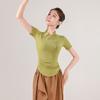 Liquidação: Novas Blusas Femininas Slim Fit com Gola Alta para Dança e Prática, Qipao Modificado para Dança Clássica Chinesa