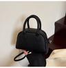 2026 Nuevo Bolso de Bowling de Diseño Coreano de Nicho Bolso Boston de Hombro Único de Mano Cruzado Casual Simple para Mujer