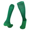 Calcetines de Fútbol Placa Ligera para Adultos Niños Juego Entrenamiento Deportes Calcetines Gruesos con Suela de Toalla Tubo Largo Hasta la Rodilla Bolsillo