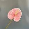 Flor Artificial Anthurium Película Impresión 3D Flamenco Palma Decoración de Boda Arreglo Floral Escena de Flores Artificiales Diseño de Decoración