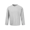 "Camiseta Básica Ration" Cor Sólida Menta Secagem Rápida Sorona Ombro Normal Gola Redonda Outono Manga Longa Camada Base Masculina EME