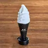 Simulación de modelo de helado caja de luz de exhibición comercial molde de cono de helado adorno letrero grande anuncio de cono de gofre helado falso