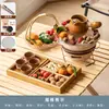 Juego para preparar té con estufa de carbón para uso doméstico, juego para tostar té en interiores, tetera para preparar té, estufa de barbacoa para exteriores, equipo completo para preparar té