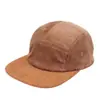 Boné Flat Cap de Veludo Cotelê e Camurça Personalizado pelo Fabricante Chapéu Quente de Aba Reta Hip-Hop